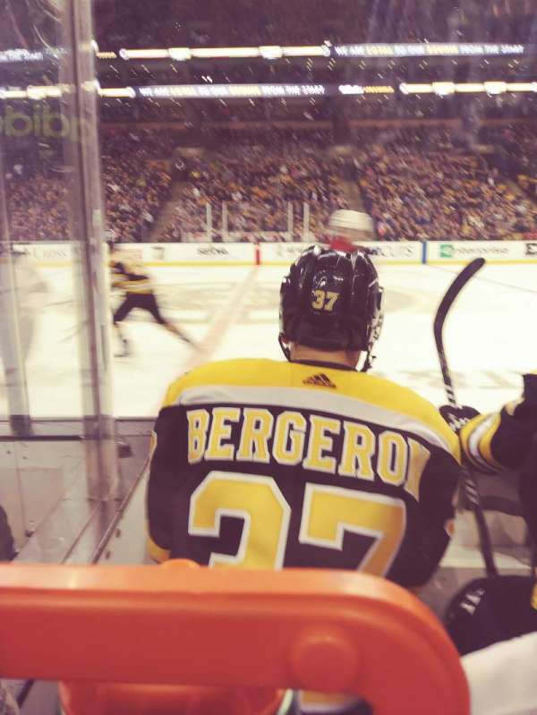 TD Garden, section: 1, row: 3, seat: 8