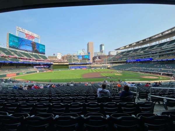 Target Field, section: 121, row: 20, seat: 5