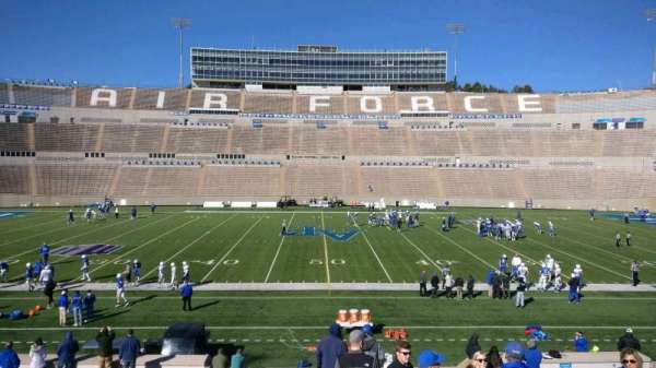 Falcon Stadium, section: M22, row: AA, seat: 22