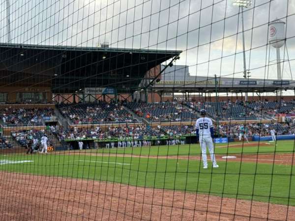 Durham Bulls Athletic Park, section: 116, row: A, seat: 10