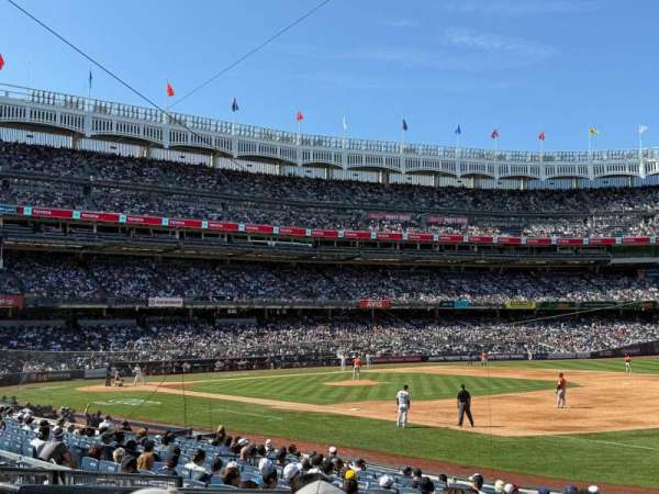 Yankee Stadium, section: 113, row: 6, seat: 9