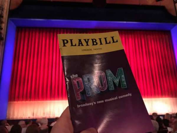 Longacre Theatre, section: Orchestra C, row: J, seat: 112