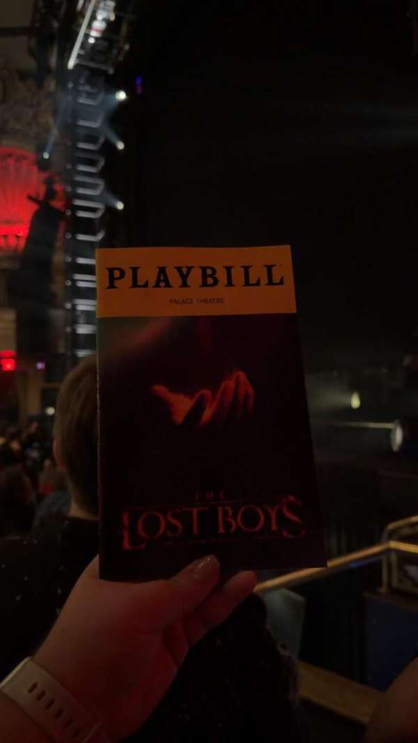 Palace Theatre, Broadway, section: Orchestra R, row: D, seat: 4
