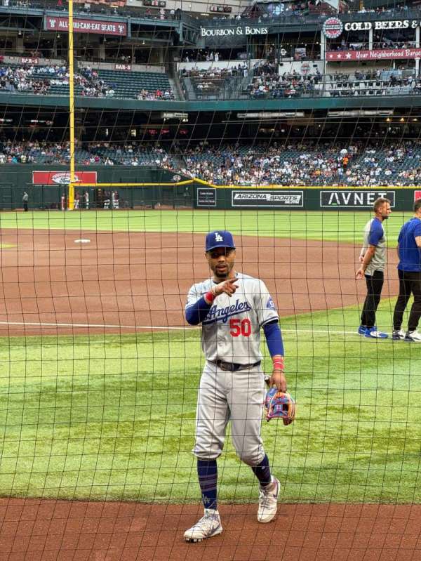 Chase Field, section: B, row: C, seat: 7