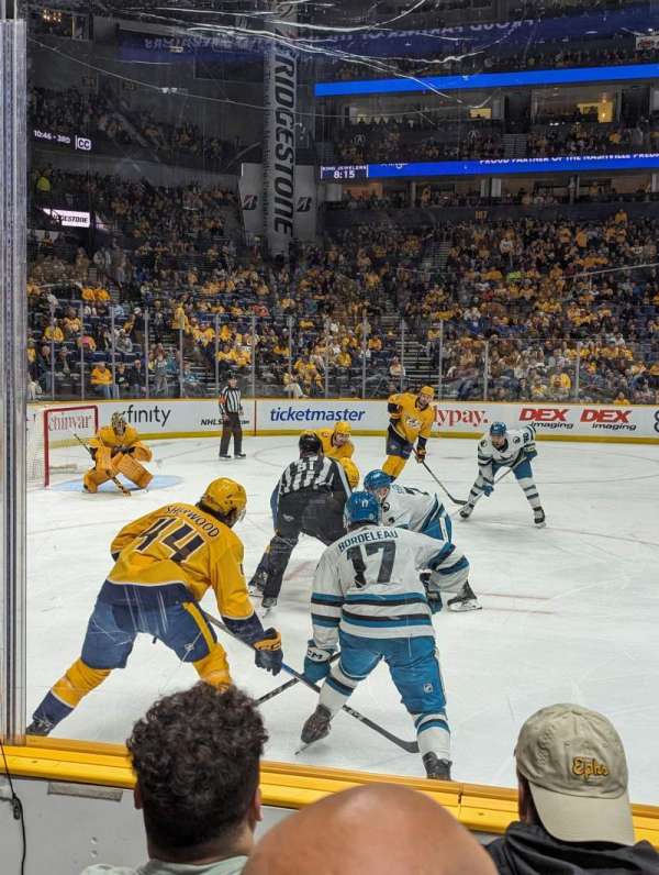 Bridgestone Arena, section: 114, row: CC, seat: 15