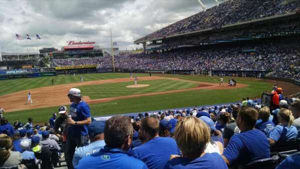 Kauffman Stadium, section: 120, row: x, seat: 1