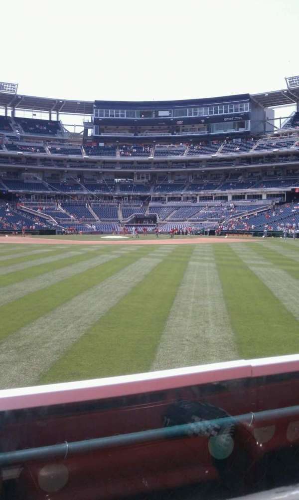 Nationals Park, section: 100, row: A, seat: 18