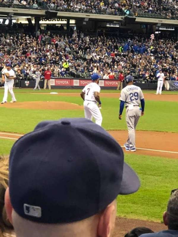 American Family Field, section: 111, row: 7, seat: 10