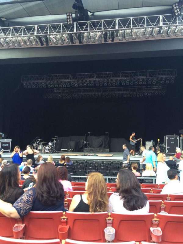 The Greek Theatre, section: A Center, row: H, seat: 106
