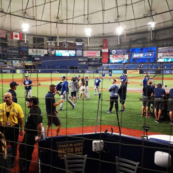 Tropicana field, section: 119, row: G, seat: 7