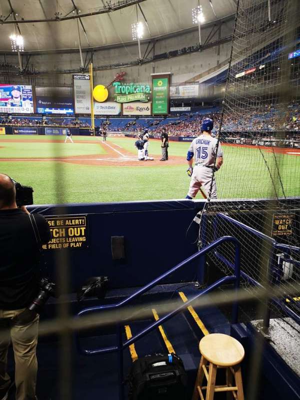 Tropicana Field, section: 119, row: G, seat: 7