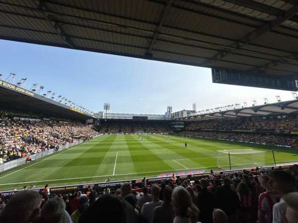 Vicarage Road, section: VRS2, row: F, seat: 28