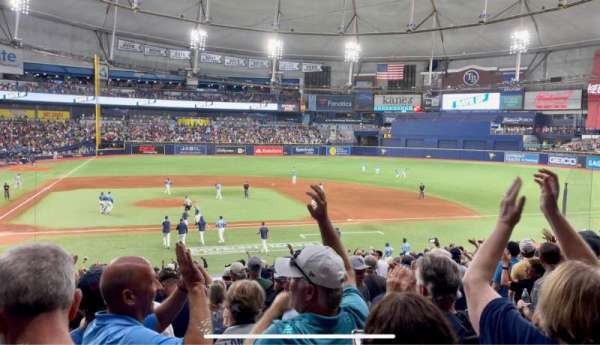 Tropicana Field, section: 112, row: HH, seat: 8