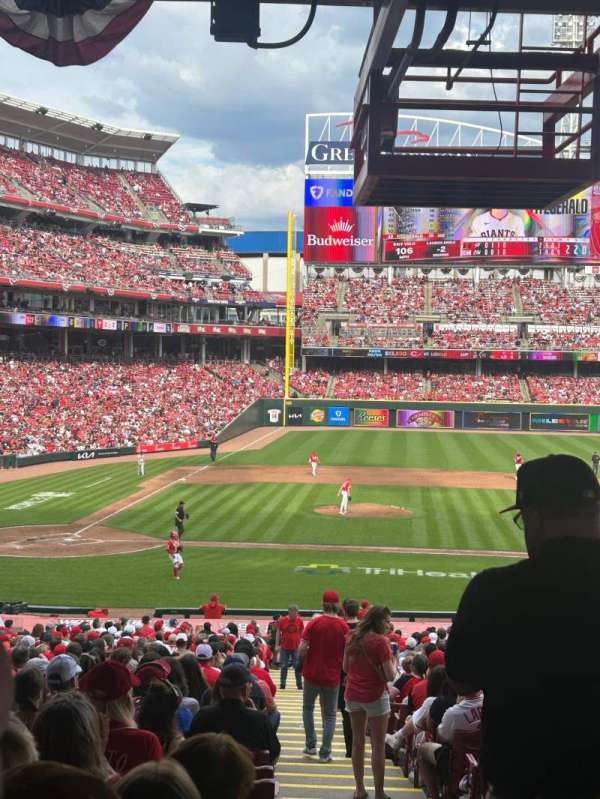 Great American Ball Park, section: 128, row: OO, seat: 1