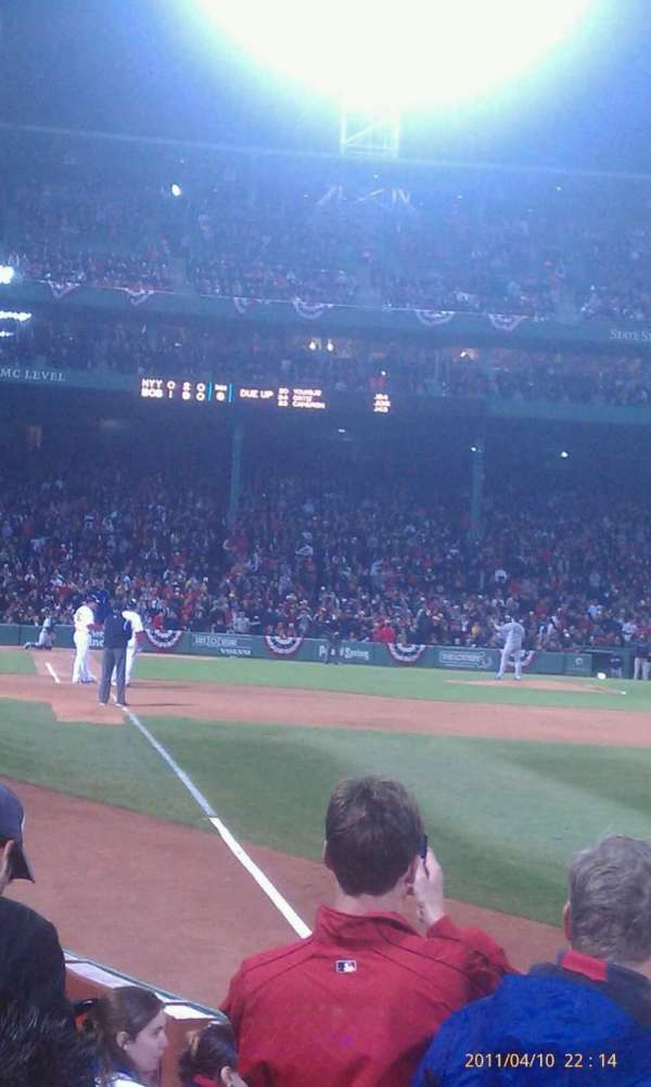 Fenway Park, section: Right Field Box 7, row: b, seat: 8