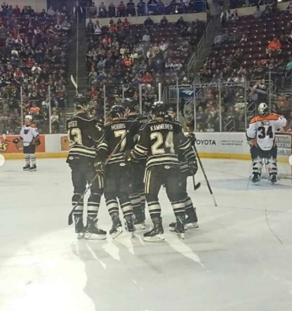 Giant Center, section: 109, row: 2, seat: 6