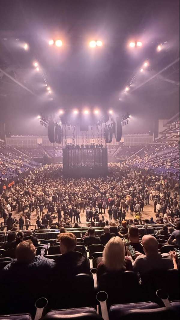 The O2, London, section: 106, row: X, seat: 200