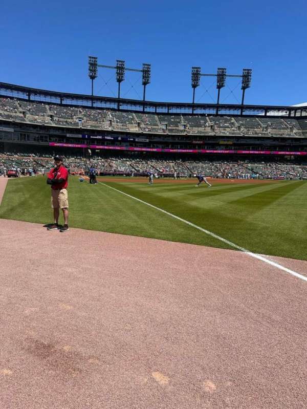 Comerica Park, section: 113, row: 1, seat: 7