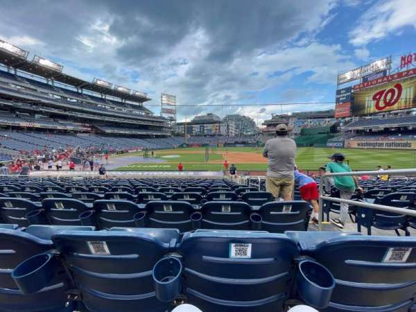 Nationals Park, section: 129, row: V, seat: 1