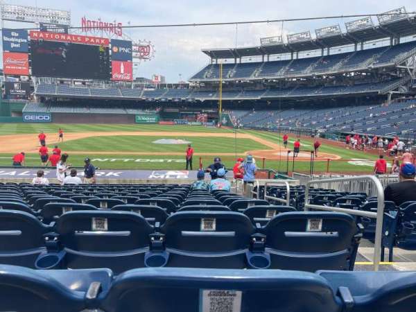 Nationals Park, section: 117, row: U, seat: 1