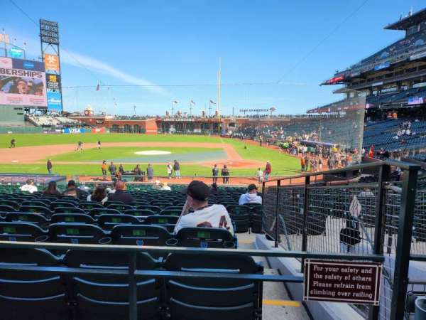 Oracle Park, section: 121, row: 24, seat: 6