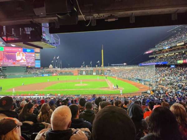 Oracle Park, section: 121, row: 36, seat: 8