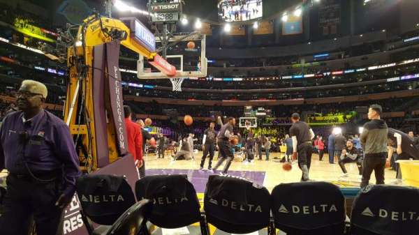 Crypto.com Arena, section: 115, row: 1, seat: 4