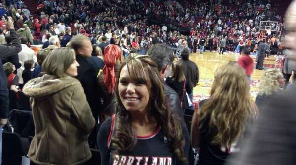 Moda Center, section: 118, row: FF, seat: 4