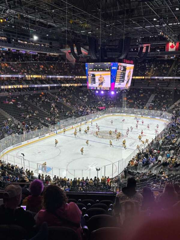 T-Mobile Arena, section: 105, row: H, seat: 5