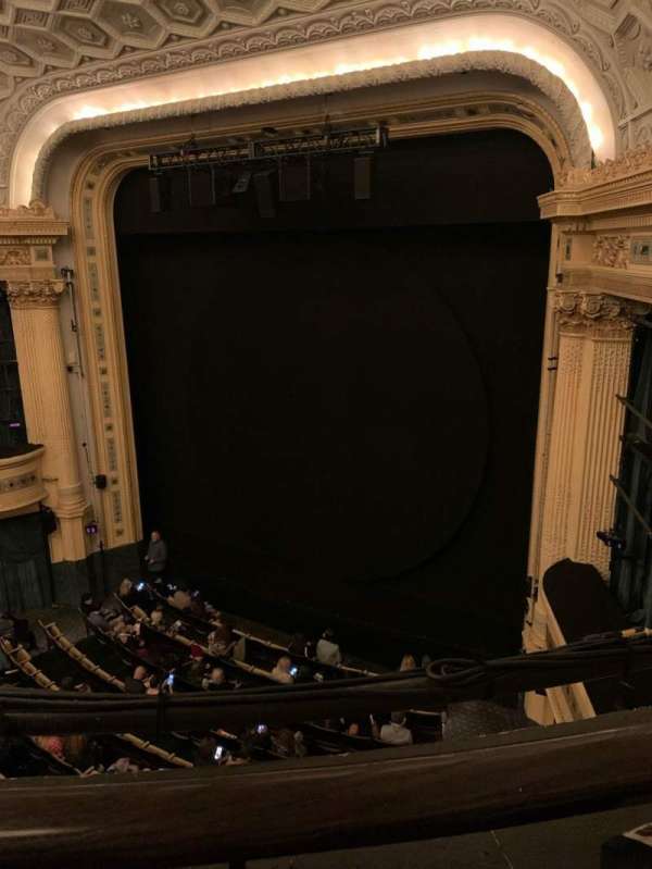 Hudson Theatre, section: Balcony R, row: A, seat: 12