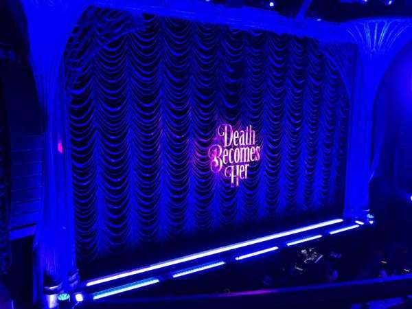 Lunt-Fontanne Theatre, section: Front Mezzanine L, row: A, seat: 9