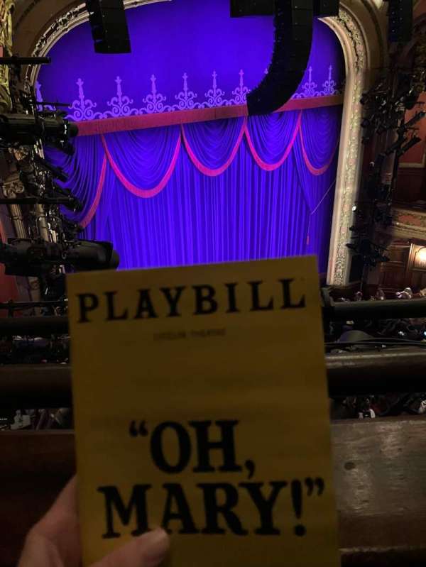 Lyceum Theatre, Broadway, section: Balcony L, row: A, seat: 19