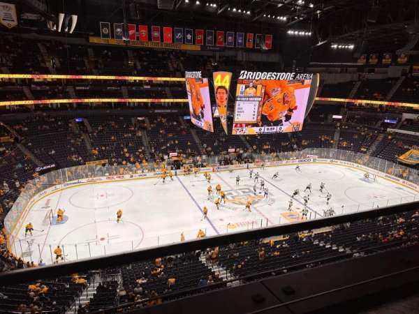 Bridgestone Arena, section: 308, row: A, seat: 16