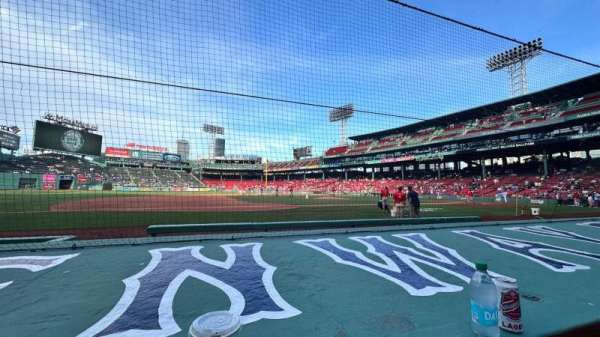 Fenway Park, section: Field Box 66, row: C, seat: 3