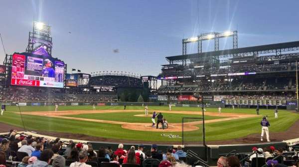 Coors Field, section: 131, row: 10, seat: 5