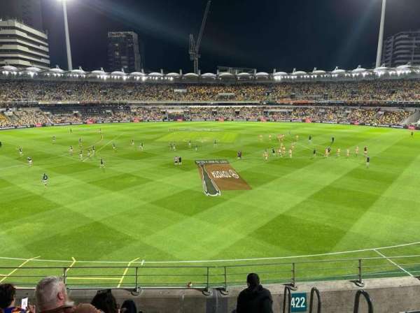 The Gabba, section: 423, row: FF, seat: 22