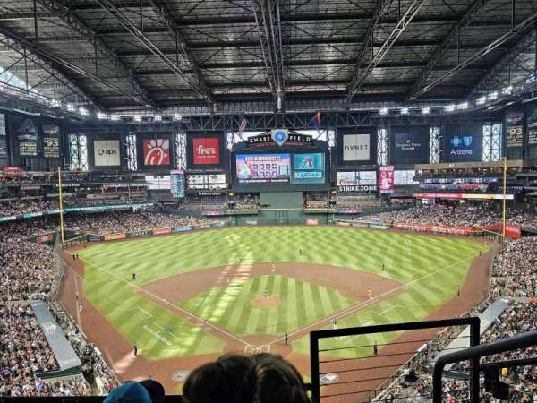 Chase Field, section: 316, row: 3, seat: 1
