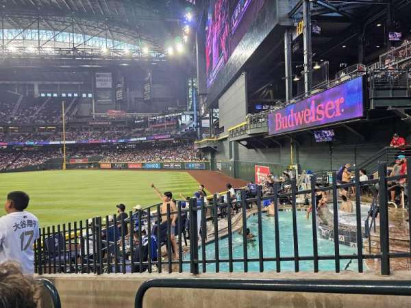 Chase Field, section: 102, row: 19, seat: 2
