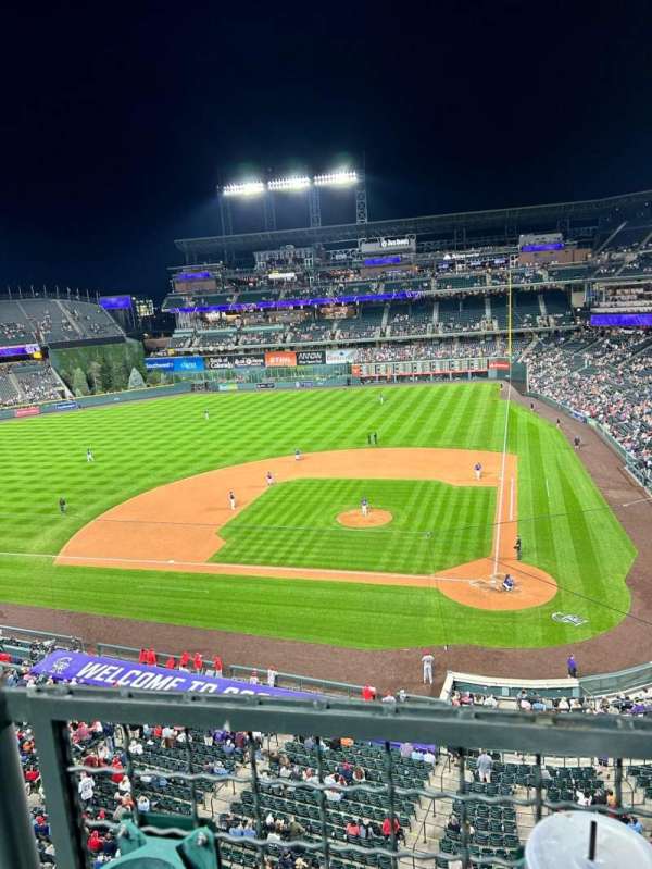 Coors Field, section: L335, row: 1, seat: 4