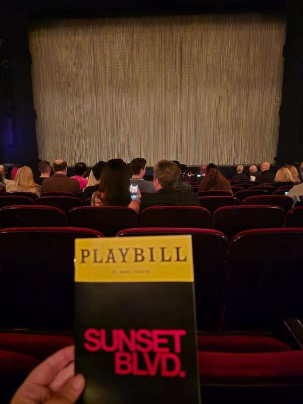 St. James Theatre, section: Orchestra C, row: L, seat: 107