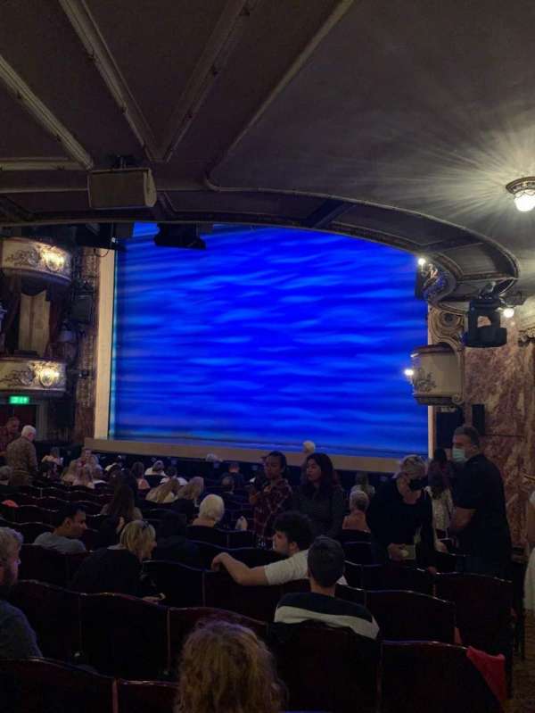 Novello Theatre, section: Stalls, row: J, seat: 2