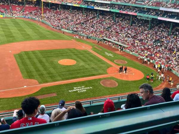Fenway Park, section: Aura Pavillion, row: A, seat: 11