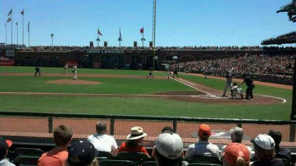 Oracle Park, section: 121, row: d, seat: 12