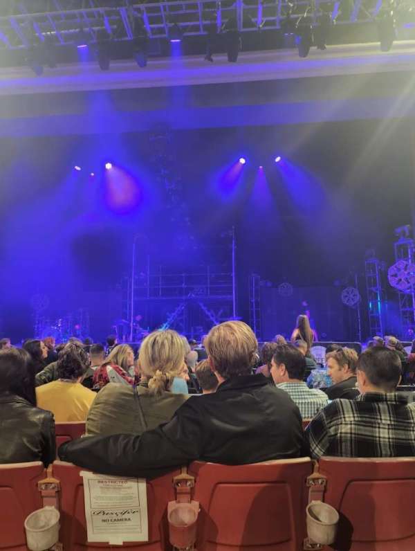 The Greek Theatre, section: A Center, row: D, seat: 106