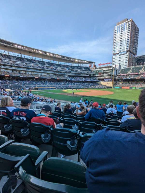 Target Field, section: 104, row: 16, seat: 12