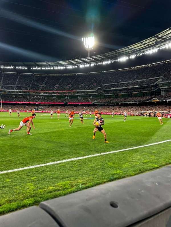 Melbourne Cricket Ground, section: M1, row: A, seat: 12