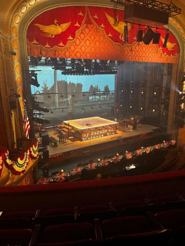 Bernard B. Jacobs Theatre, section: Mezzanine L, row: D, seat: 17