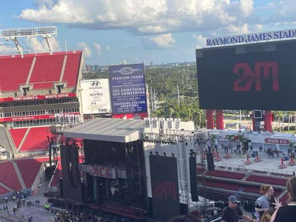Raymond James Stadium, section: 309, row: N, seat: 6