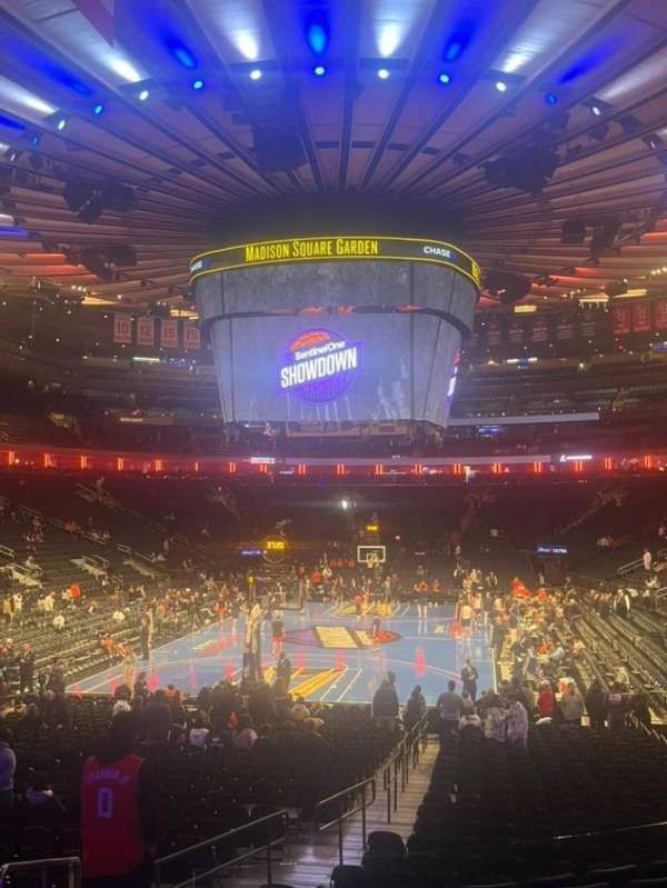 Madison Square Garden, section: 103, row: 14, seat: 2