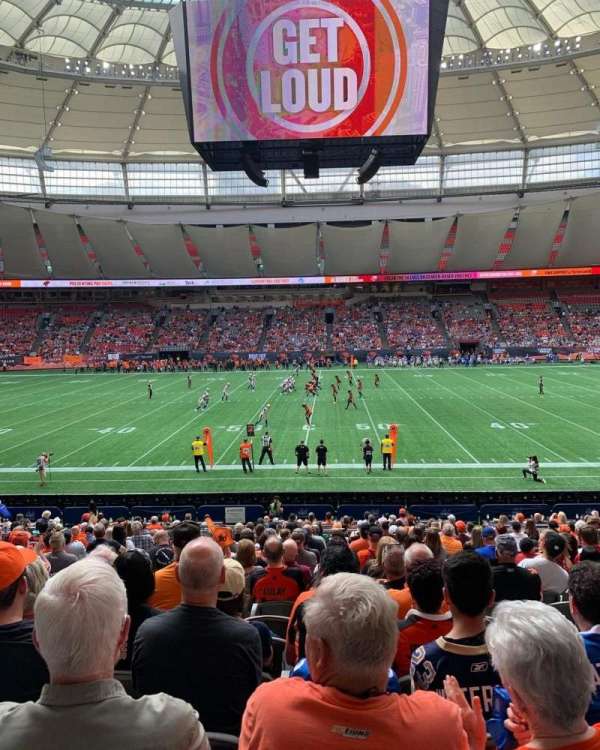 BC Place, section: 241, row: U, seat: 4